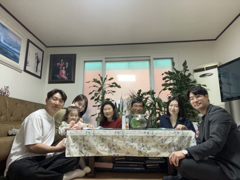 박상민, 김도순 가정 설 명절 가정예배